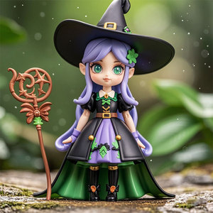 Figurine en résine personnalisée style elfe sorcière lolita, personnage d'anime fantastique, jouet, statue, décoration de bureau - Product Image 4