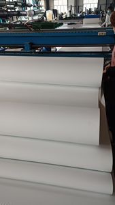 Sabuk konveyor mesin kustom sabuk konveyor makanan putih tipis 1.2mm adonan industri antilengket sabuk konveyor PU - Product Image 6