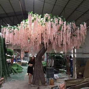 Arbre de glycine rose clair pour <span class=keywords><strong>d</strong></span>écoration intérieure, idéal pour mariages, hôtels et centres commerciaux - Product Image 1