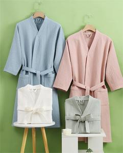 Bata <span class=keywords><strong>de</strong></span> Baño con Cordón <span class=keywords><strong>de</strong></span> Estilo Waffle <span class=keywords><strong>para</strong></span> Mujer, ODM, Súper Absorbente, <span class=keywords><strong>de</strong></span> Secado Rápido, Ligera, <span class=keywords><strong>para</strong></span> las Cuatro Estaciones, Primavera, Verano, Hotel, <span class=keywords><strong>Spa</strong></span> - Product Image 3