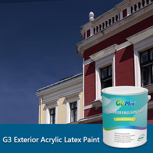 Faible COV de peinture au latex acrylique, revêtement de <span class=keywords><strong>mur</strong></span> extérieur multicolore de lavabilité exceptionnelle Types d'émulsion de peintures murales d'extérieur - Product Image 6