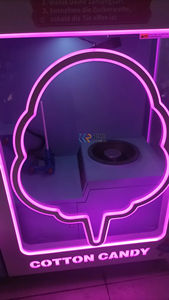 เครื่องหยอดเหรียญขนมฝ้ายอัตโนมัติเต็มรูปแบบ65ตัวเลือกดอกไม้หลายรสชาติ - Product Image 5