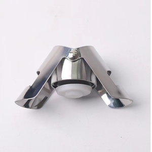 Custom logo Stainless Steel Champagne <strong>Stopper</strong> Wine Bottle Sparkling Wine Preservation Silicone Seal <strong>Stopper</strong> - Product Image 2