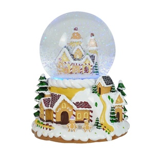 <span class=keywords><strong>Boule</strong></span> à <span class=keywords><strong>neige</strong></span> <span class=keywords><strong>de</strong></span> Noël personnalisée avec scène <span class=keywords><strong>de</strong></span> <span class=keywords><strong>village</strong></span> <span class=keywords><strong>de</strong></span> Noël LED, maison en pain d'épices, musique, <span class=keywords><strong>boule</strong></span> à <span class=keywords><strong>neige</strong></span> aquatique - Product Image 6