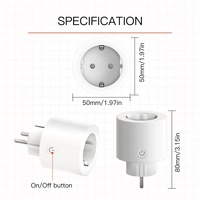 Enchufe Inteligente WiFi Matter con Enchufe Europeo de 16A, Monitor de Energía, Temporizador, Material ABS, Enchufe Inteligente para el Hogar