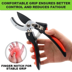 SUNSHINE Professional 8'' Bypass Tree Trimmers Sharp Gardening Scissors With Steel Plastic Handle <strong>Hand</strong> <strong>Pruner</strong> For Plant Pruning - Product Image 4