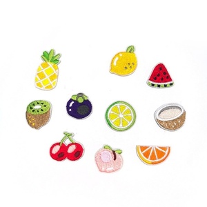 Cartoon Fruit and <b>Computer</b> Embroidery Patch Self-Adhesive Clothing <b>Accessory</b> & Journal Decoration for DIY Embroidery Projects - Product Image 5