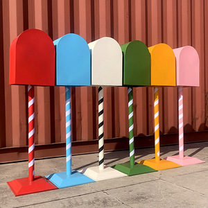 Buzón <span class=keywords><strong>de</strong></span> Hierro Forjado <span class=keywords><strong>de</strong></span> Estilo Británico Retro, Adorno Decorativo Ideal para Instagram, para Restaurantes, Centros Comerciales <span class=keywords><strong>y</strong></span> Estudios Fotográficos - Product Image 2
