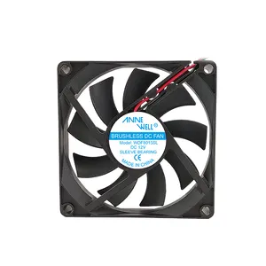 3 inç 80mm 3D yazıcı sessiz fan WDF8015 rulman CPU kasa invertör fan 12v/18v/36 volt dc fırçasız bilgisayar soğutma fanı