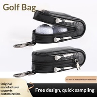Organisateur de sac de golf en cuir PU grain crocodile, étanche, à fermeture éclair, style suspendu, lot de deux, vente en gros d'usine, personnalisation