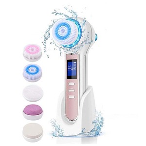 Brosse rotative pour le nettoyage du visage, élimination des points noirs, minuterie sonique étanche - Product Image 1