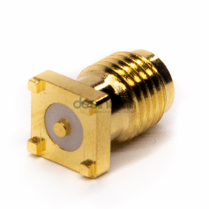 Conector SMT hembra SMA PCB recto chapado en oro Cooper para comunicaciones de datos - Product Image 3