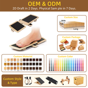 Alat Latih Keseimbangan Kaki Tunggal Fitness Balance, Peregang Pergelangan Kaki dan Kaki, Papan Keseimbangan Balet - Product Image 4