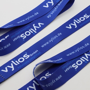 Wholesale Personalized Business Office Employee Neck Lanyard Keychain Custom Company Logo Printed Polyester ID Lanyard - Product Image 4