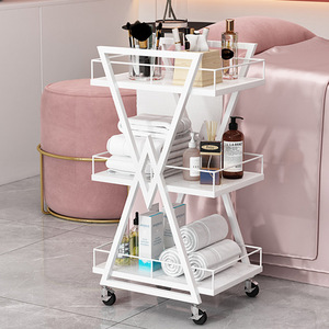 New Design Salon Furniture Beauty Salon <b>Trolley</b> Manicure Shelves <b>Tool</b> Cart Hairdressing Embroidery Cosmetics Storage <b>Trolley</b> - Product Image 5