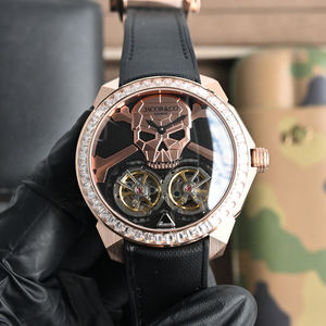 Reloj Mecánico Automático Complejo de Diseño Moderno con Proceso de Fabricación Avanzado, Diseño de Calavera Hueca para Hombre - Product Image 3