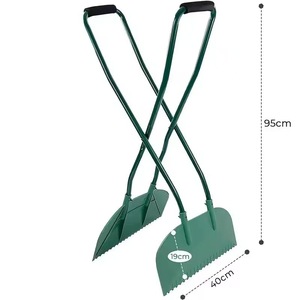 Raccogli Foglie con Manico Lungo 95cm in Acciaio, 14 Denti, <span class=keywords><strong>Rastrello</strong></span> Resistente <span class=keywords><strong>per</strong></span> Giardino e Prato, <span class=keywords><strong>per</strong></span> Pulizia Foglie Cadute - Product Image 2