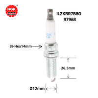 Bougies d'allumage iridium NGK ILZKBR7B8G 97968 12120034098 pour BMW Peugeot Citroen