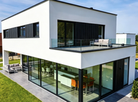 Hôtel Conteneur Pliant en Acier Préfabriqué au Design 3D Moderne, 5 Chambres, 3 Salles de Bain, Maison de Luxe, Garantie 5 Ans, Remise Exceptionnelle