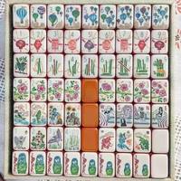 Set Mahjong Akrilik Pelangi 7 Lapis Mewah, Ubin Lucite Modern Warna-warni 160 Buah, Ramah Lingkungan, Hiburan Portabel