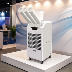 เครื่องปรับอากาศแบบพกพาสามท่อ ควบคุมอัจฉริยะ รองรับ WiFi พร้อมโหมดตั้งเวลาปิดเครื่อง สำหรับอพาร์ทเมนต์และสำนักงานขนาดเล็ก - Product Image 1