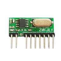 Módulo Receptor RF Superheterodino con Decodificación 300-450M, Bajo Consumo, 2.6-10V, Salida de 4 Canales, Compatible con Múltiples Códigos para Puerta de Garaje
