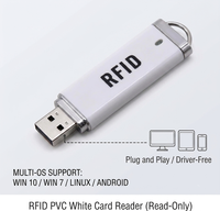 Lector de Tarjetas RFID Mini USB Plug and Play, Sin Controlador, 125kHz 13.56MHz para Android y PC