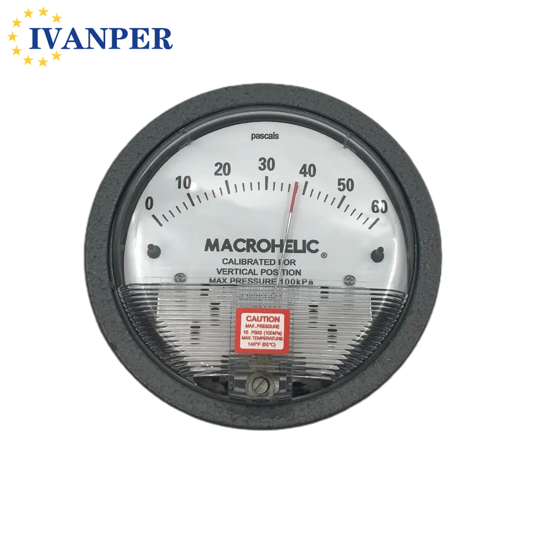 IVANPER pressure manometer differential air pressure gauge