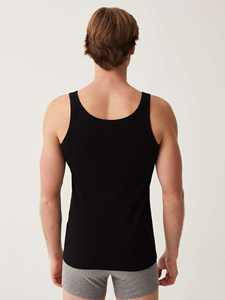 Optical <strong>White</strong> Sleeveless Undershirt Tank Vest Round Neck Men's Racerback Top <strong>Wife</strong>-<strong>Beater</strong> Singlet Style - Product Image 5