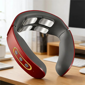 Alat Pijat Leher Elektronik 4D Pulse Wireless Portable Smart <span class=keywords><strong>Neck</strong></span> Care Warmer Pemanas Servikal - Product Image 1