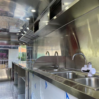 Camión de Comida Móvil para Helados, Remolque Personalizado de Comida Rápida, Camiones de Cerveza y Café, Carrito de Venta Ambulante Totalmente Equipado en Venta