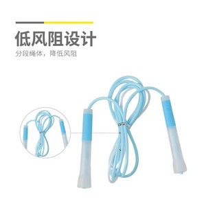Chenguang Corde à sauter avec poignée en caoutchouc antidérapante, faible résistance au vent, corde courte, fitness en plein air, unisexe AST97495 - Product Image 3