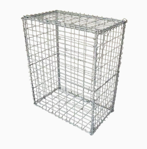 Gabion mural en treillis soudé, boîte carrée en gabion, fil de fer galvanisé à chaud, 3x1x1m, taille des mailles 80x100mm, diamètre du fil 2.7, décoration - Product Image 6