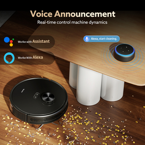 OEM GX8 Robot Vacuum Cleaner LiDAR Navigation 4000Pa Suction Dock App and Voice Control Smart Vacuum <b>Mop</b> - Product Image 3