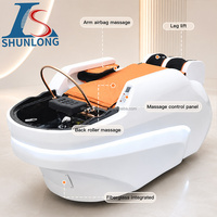 Lit de massage corporel complet 4D personnalisable en usine, lit de lavage de cheveux pour salon de beauté, lit de thérapie capillaire pour barbier