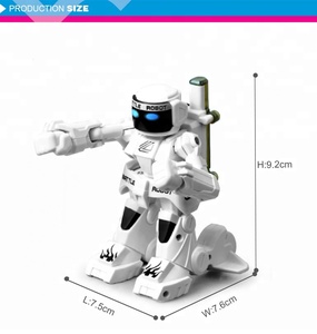 2.4G high quality kids electric rc toy battle robot with light and sound - Product Image 5
