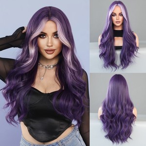 Parrucca Sintetica Lunga 70cm con Onde Naturali, Colore Misto, Stile Lolita, per Halloween, Feste e Cosplay Anime, per Donne - Product Image 4