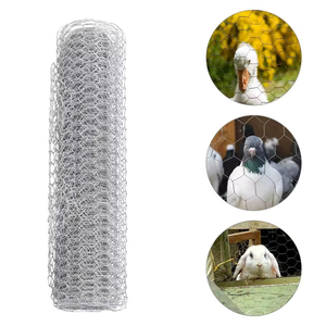 Malla de Alambre Hexagonal Galvanizada para Gallinero, Rollos de Malla de Alambre de Doble Torsión, Valla de Alambre Hexagonal para Gallinero - Product Image 1