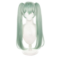 Vente en gros Perruque Corin Wickes 75cm de long vert clair synthétique Anime Halloween Party Zenless Zone Zero Game Cosplay Perruque de queues de cheval