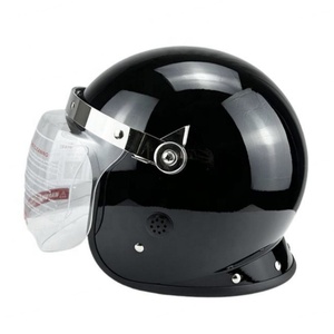 Casco de Seguridad Negro Personalizable de la Marca Ruijunhong, Venta al por Mayor Directa de Fábrica, Protección Facial para Personal de Seguridad - Product Image 1