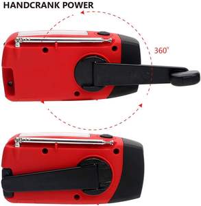 Tipo-C Manivela de mano Radio Meteorológica de emergencia solar 2000mAh Alarma SOS Wind-up 3 Modelo <span class=keywords><strong>Linterna</strong></span> para acampar y hacer senderismo - Product Image 5