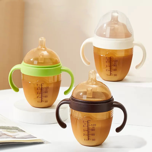 150ml 5oz <span class=keywords><strong>SANS</strong></span> BPA <span class=keywords><strong>Biberon</strong></span> à col large <span class=keywords><strong>Biberon</strong></span> en silicone naturel pour bébés allaités mamelon en forme de sein - Product Image 2