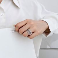 Anillo de Eternidad Hueco de Plata 925 con Baño de Rodio y Circonitas 5A, Diseño Único y Personalizado de Dylam, Anillos Finos de Moda para Mujer