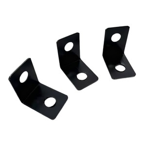 Soporte de esquina en forma de L de 90 grados, de metal negro, para montaje de marcos de fotos y soporte de fijación de muebles - Product Image 3
