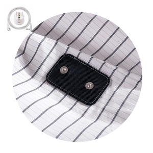 Wholesale Cotton Flat <strong>Sheet</strong> for <strong>Bed</strong> Sleeping Therapy Safest Grounding Cord Adapter <strong>Small</strong> Stripe Design-Hospital Approved <strong>Sheets</strong> - Product Image 1