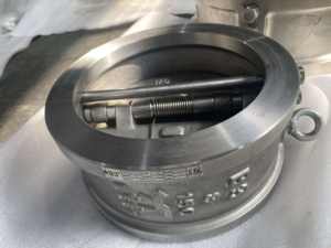 B3 8 Zoll 150LB Duplex-Edelstahl 4A F51 Korrosionsbeständiges API504 Doppelplatten-Wafer-Rückschlagventil Verhindert Rückfluss von Öl für - Product Image 2