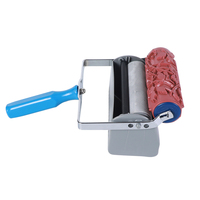 6 pouces outil de peinture murale SF9601 accessoires de réservoir double couleur poignée cadre motif rouleau de peinture rouleau de peinture décoratif