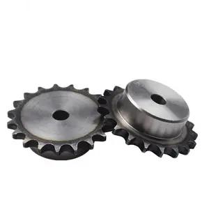 Grosir C45 baja tipe tunggal 06B 08B 10A 12A 16A STANDAR disesuaikan rantai Roller Sprocket