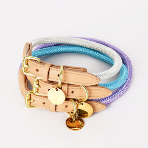 Conjunto de arnés y correa de nailon para perros, Stock ajustable, fabricación de diseñador al por mayor, cuerda pequeña y grande, <span class=keywords><strong>Collar</strong></span> para mascotas, accesorios - Product Image 5