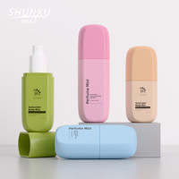 Nouvelle conception de flacon pulvérisateur de brume tonifiante mignon, 60, 80, 100 ml, en plastique PET, emballage cosmétique avec pompe à lotion pour crème solaire corporelle